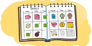 Use financial “theme days” to focus weekly