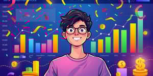 Track financial goals visually with motivational updates