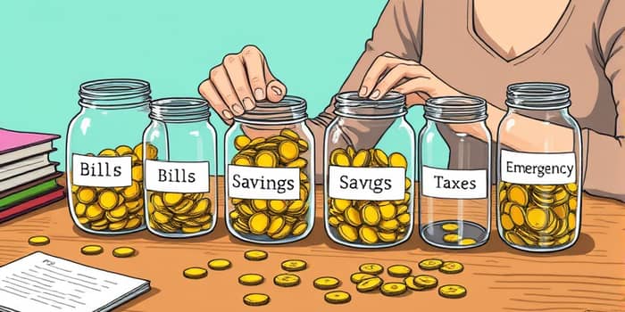 Use financial buckets to manage irregular income
