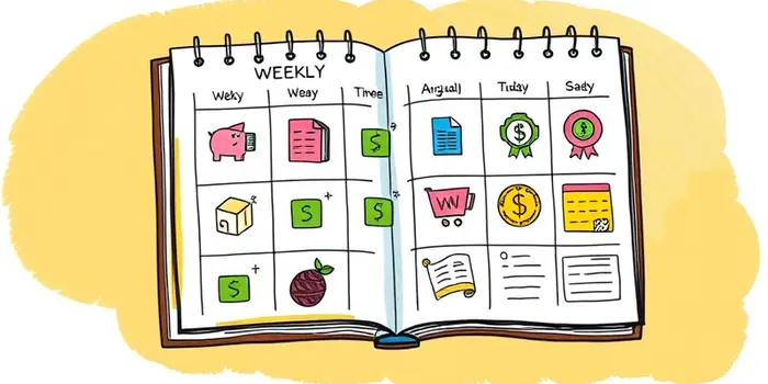 Use financial “theme days” to focus weekly
