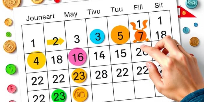 This financial calendar reminds you of due dates, not just balances